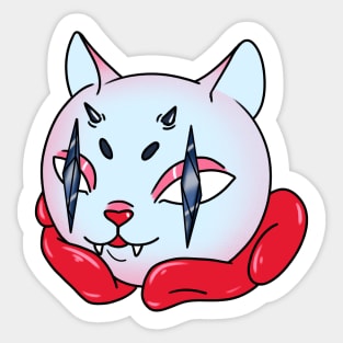 Snowball cat Sticker
